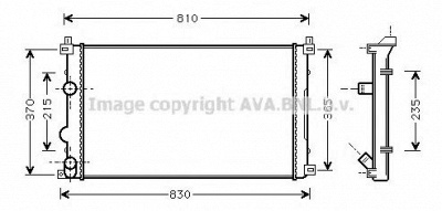 AVA QUALITY COOLING rt2321 -  Радиатор, охлаждение двигателя